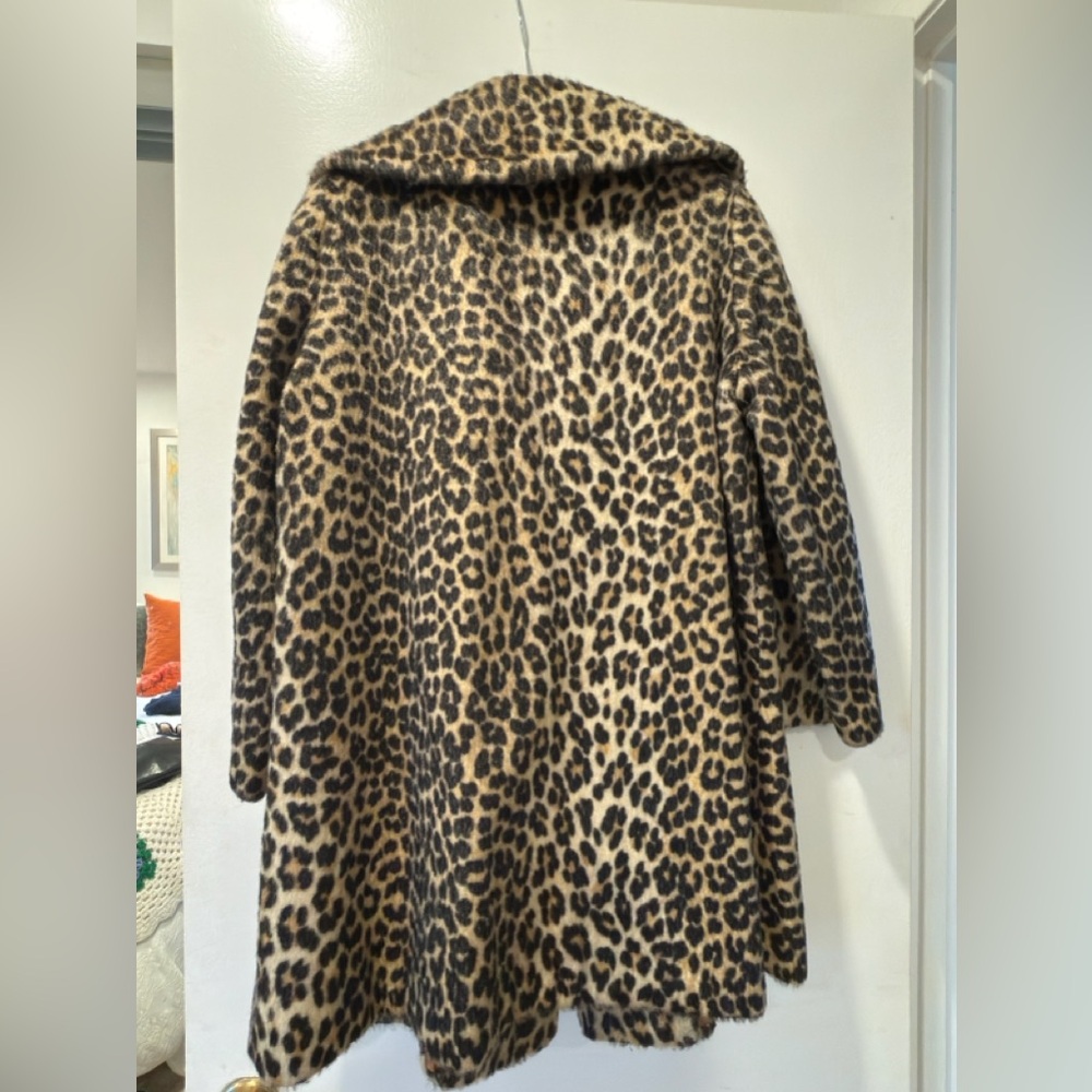 Leopard Print Faux Fur Coat - Picture 7 of 7